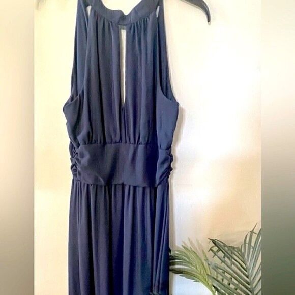 Venus Maxi Blue Navy Y89543-2-MTBL KEY HOLE DETAIL DRESS - Dress size 2 - Picture 9 of 13